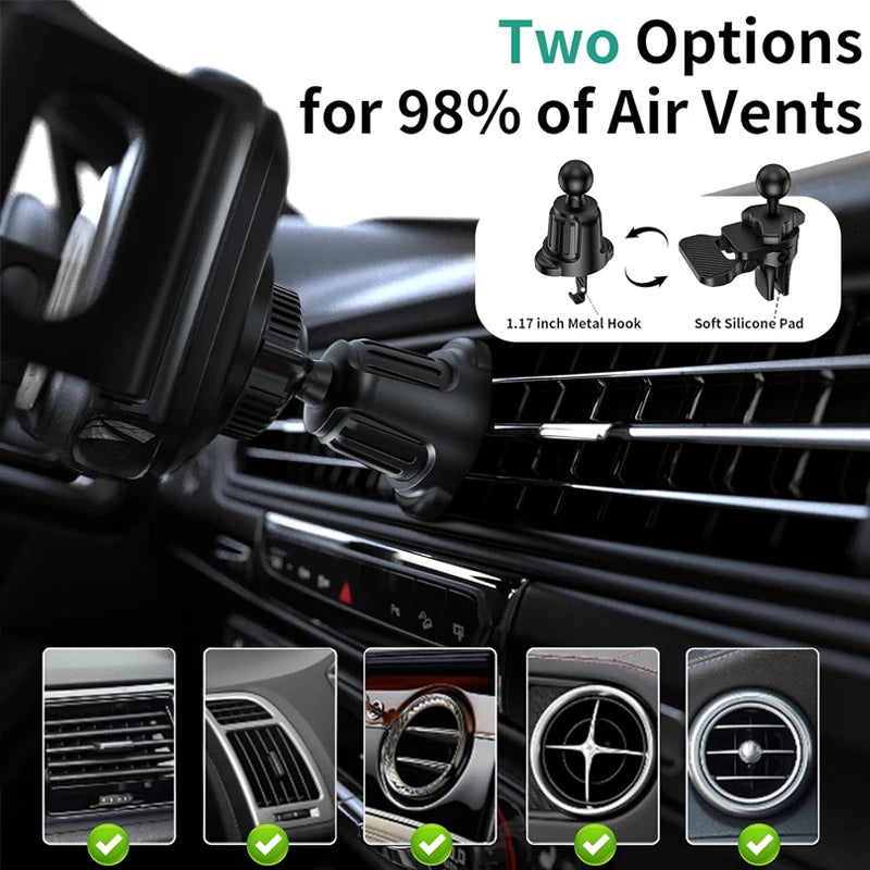 Dual Coil Fold Screen Car Wireless Charger For Android / IPhone